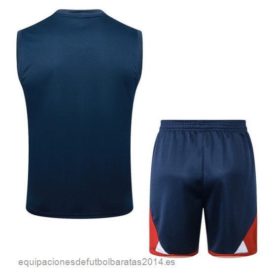Nuevo Entrenamiento Sin Mangas Conjunto Completo Paris Saint Germain 23/24 Azul Marino I Rojo Baratas